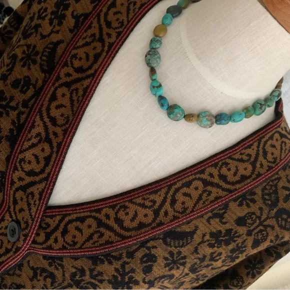 Peruvian Connection Paolma Cardigan Sweater 100% Pima Cotton - Picture 4 of 10